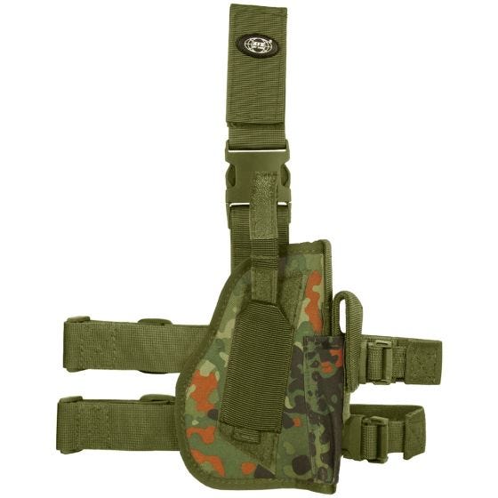 MFH Holster de cuisse droite Flecktarn