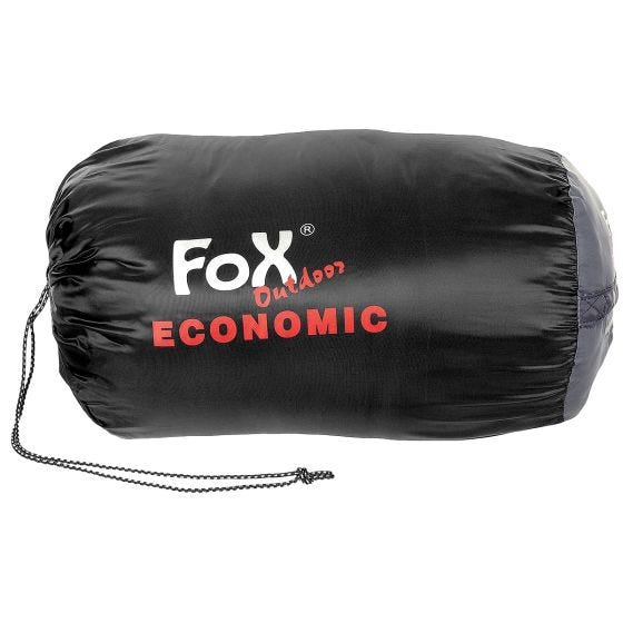 Fox Outdoor Sac de Couchage Economic Mummy - Noir/Gris
