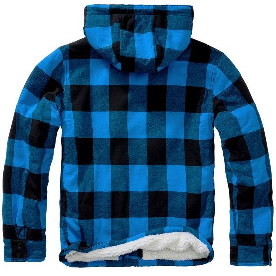 Brandit Veste Lumber Hooded - Noir/Bleu