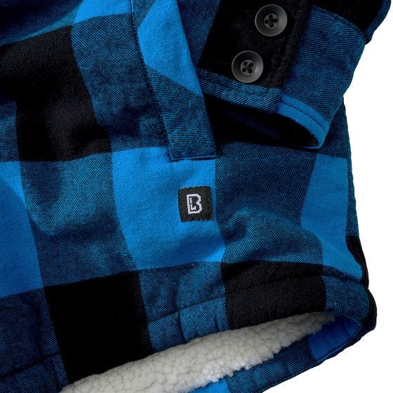 Brandit Veste Lumber Hooded - Noir/Bleu