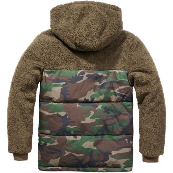 Brandit Veste Jackson Teddyfleece - Olive/Woodland