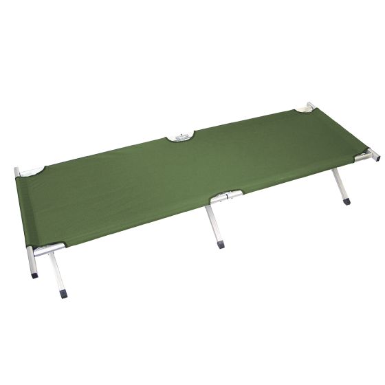 MFH Lit de Camp US Aluminium Extra Long - Olive