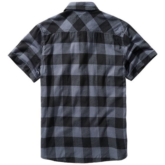 Brandit Chemise à manches courtes Half Sleeve Check - Noir/Gris