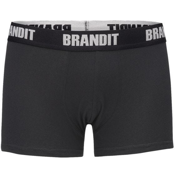 Brandit Lot de 2 boxers Logo Woodland/noir