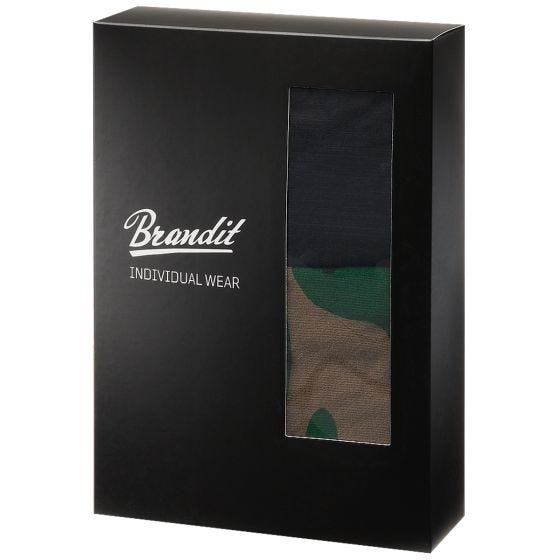 Brandit Lot de 2 boxers Logo Woodland/noir