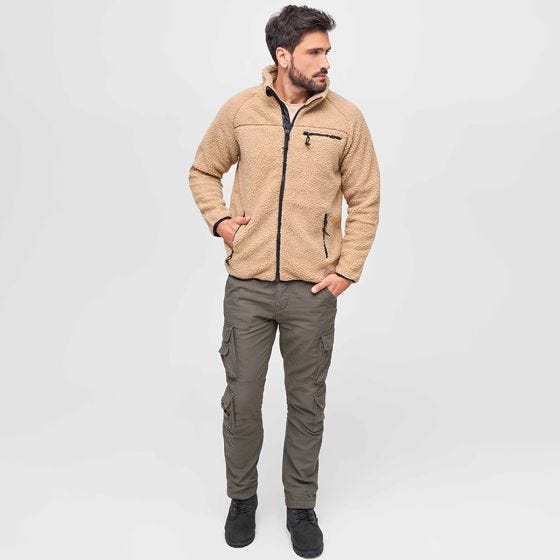 Brandit Veste Teddyfleece - Camel