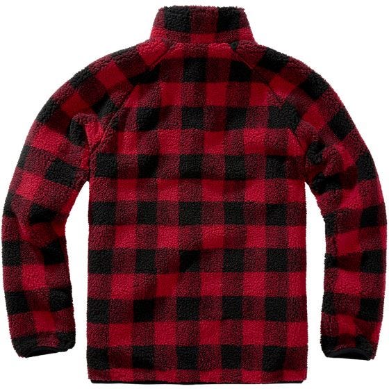 Brandit Veste Teddyfleece - Rouge/Noir