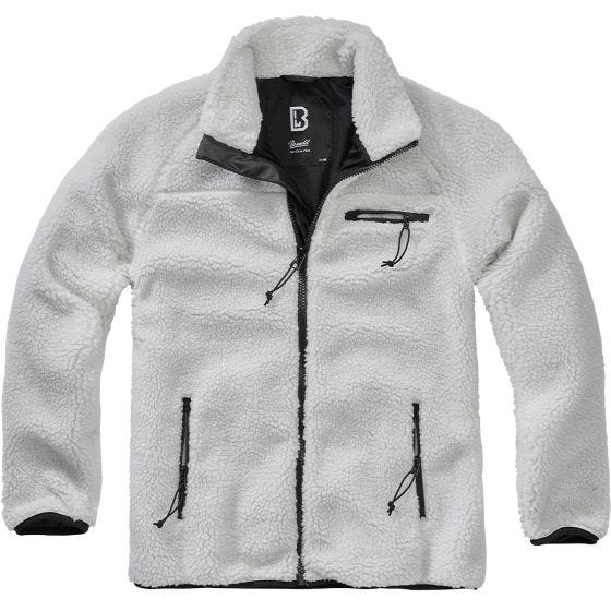 Brandit Veste Teddyfleece - Blanc