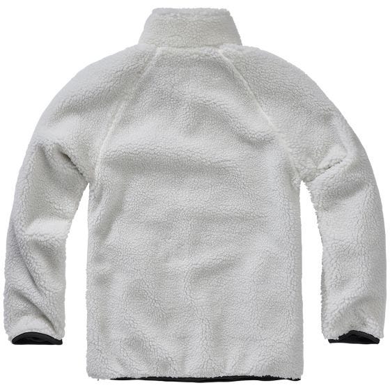 Brandit Veste Teddyfleece Troyer - Blanc