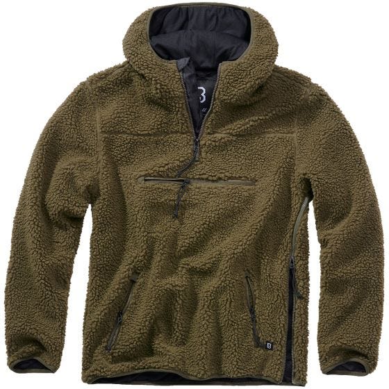 Brandit Pull Teddyfleece Worker - Olive
