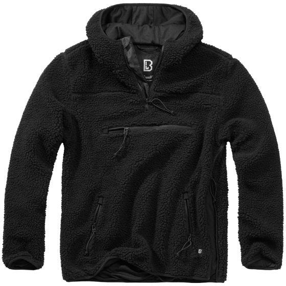 Brandit Pull Teddyfleece Worker - Noir