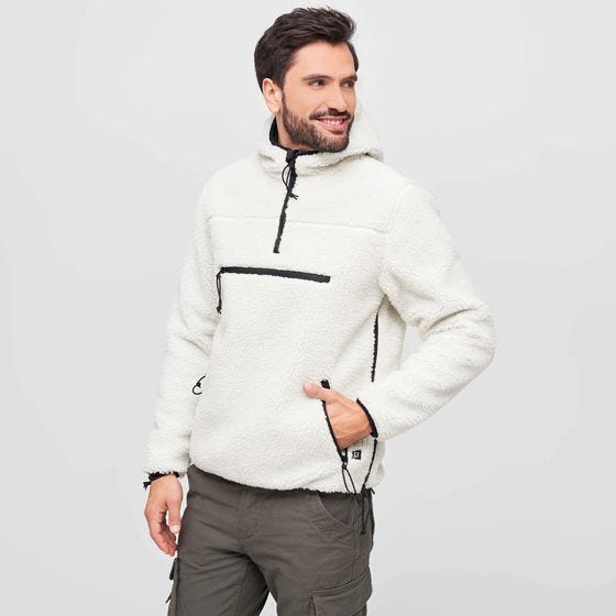 Brandit Pull Teddyfleece Worker - Blanc
