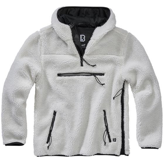 Brandit Pull Teddyfleece Worker - Blanc