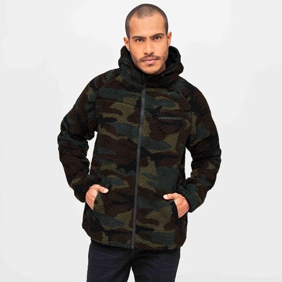 Brandit Veste Teddyfleece Worker - Woodland