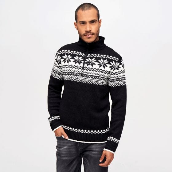 Brandit Pull Troyer Norweger - Noir