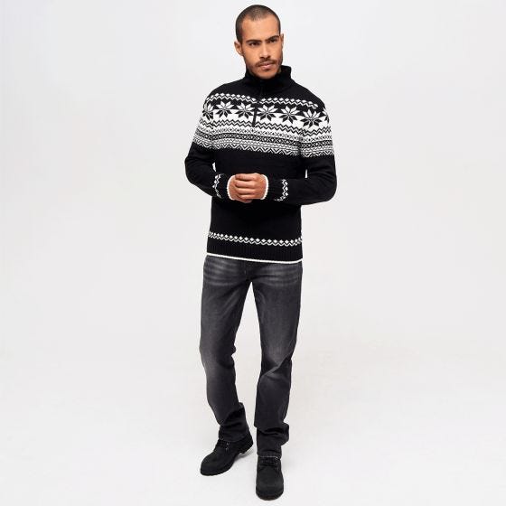 Brandit Pull Troyer Norweger - Noir