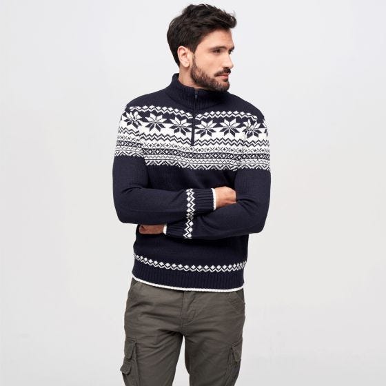 Brandit Pull Troyer Norweger - Navy