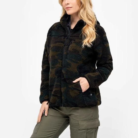 Brandit Dames Teddyfleece Veste - Woodland