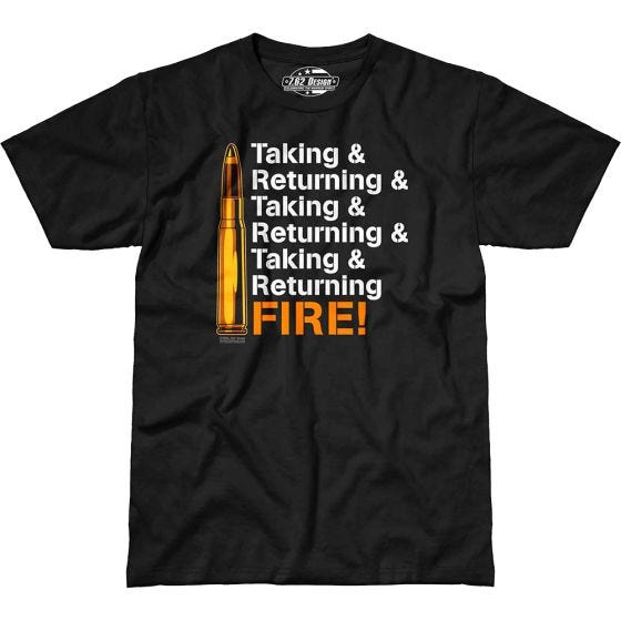 7.62 Design T-shirt Returning Fire noir
