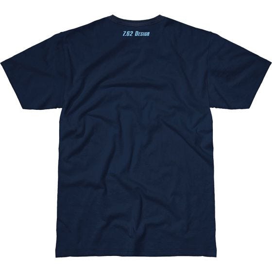 7.62 T-Shirt design I Love Waterboarding couleur bleue marine