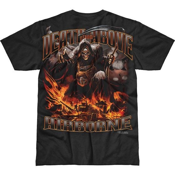 7.62 Design T-shirt Airborne Death From Above Battlespace noir