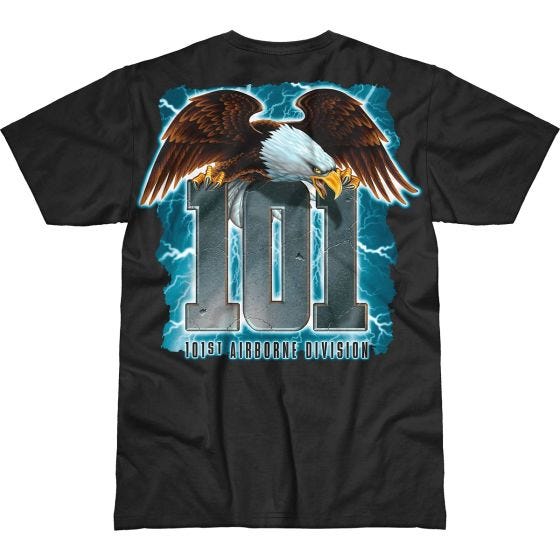 7.62 Design T-shirt Army 101st Airborne Screaming Eagle Battlespace noir