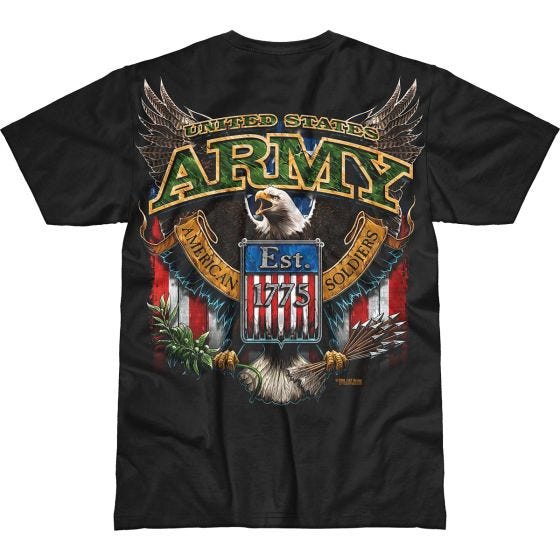 7.62 Design T-shirt Army Fighting Eagle Battlespace noir