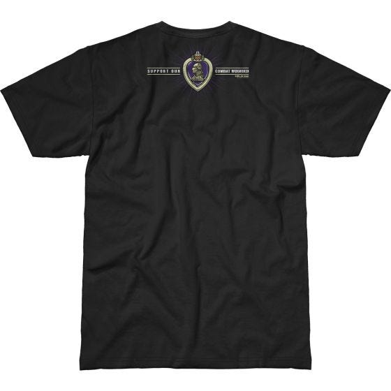 7.62 Design T-shirt Combat Wounded Purple Heart Battlespace noir