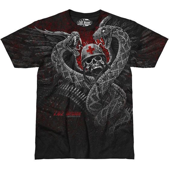 7.62 Design T-shirt Tactical Medical Operators Fight Your Enemies noir