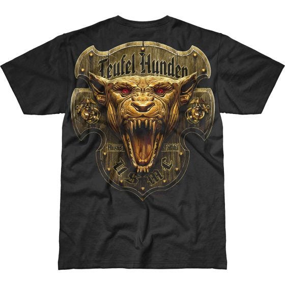 7.62 Design T-shirt USMC Devil Dog Battlespace noir