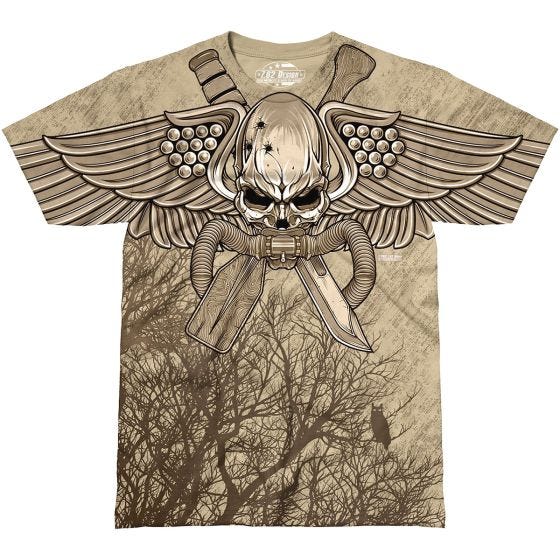 7.62 Design T-shirt USMC Recon Swift Silent Deadly Sand