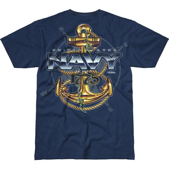 7.62 Design T-shirt USN Compass Battlespace Navy