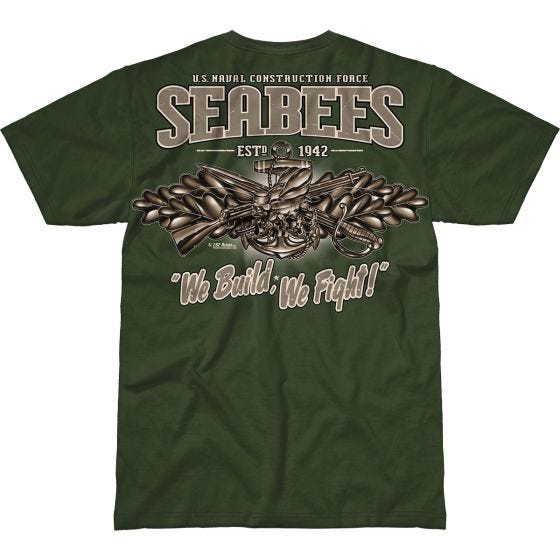 7.62 Design T-shirt USN Seabees Vintage Battlespace Military Green