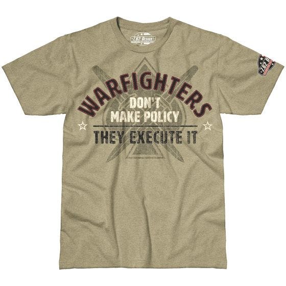 7.62 Design T-shirt Warfighters Execute Policy Kaki Heather