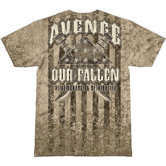 7.62 Design T-shirt Avenge Our Fallen Sand