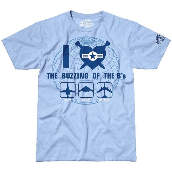 7.62 Design T-shirt The Buzzing of the B's Sky Blue