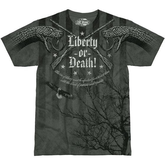 7.62 Design T-shirt Liberty or Death Charcoal