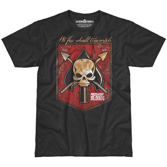 7.62 Design T-shirt Red Bloods Battle Spade noir