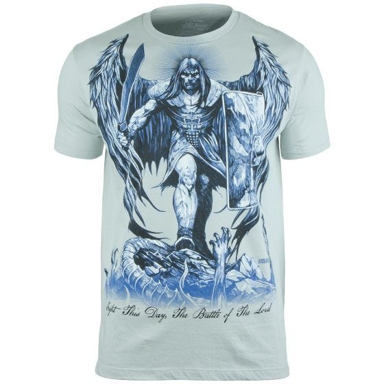 7.62 Design T-shirt St Michael Fight This Day Pewter