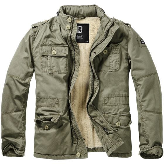 Brandit Veste Britannia Winter vert olive
