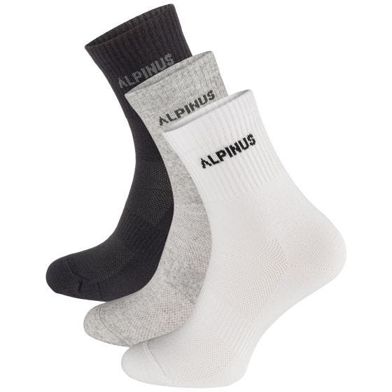 Alpinus Chaussettes Alpamayo 3-Pack - Noir/Gris/Blanc