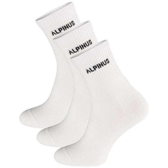 Alpinus Chaussettes Alpamayo 3-Pack - Blanc