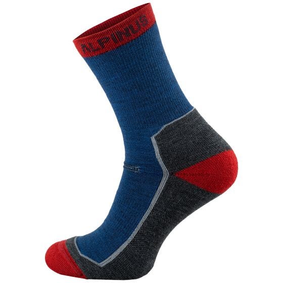 Alpinus Chaussettes Avrill - Bleu/Rouge