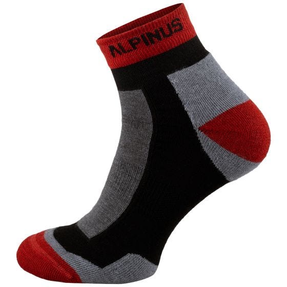 Alpinus Socquettes Sveg - Gris/Rouge