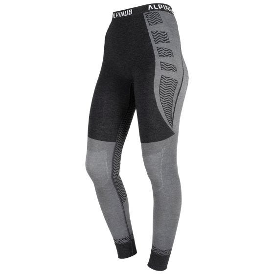 Alpinus Collant de sous-couche Pro Miyabi Edition - chiné gris