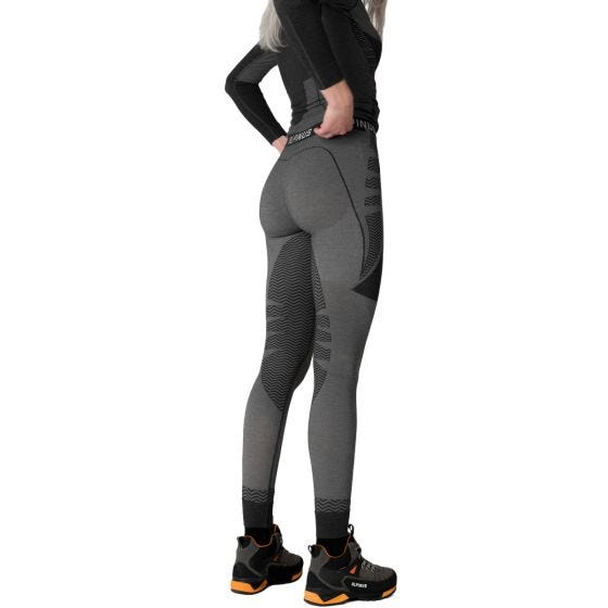 Alpinus Collant de sous-couche Pro Miyabi Edition - chiné gris