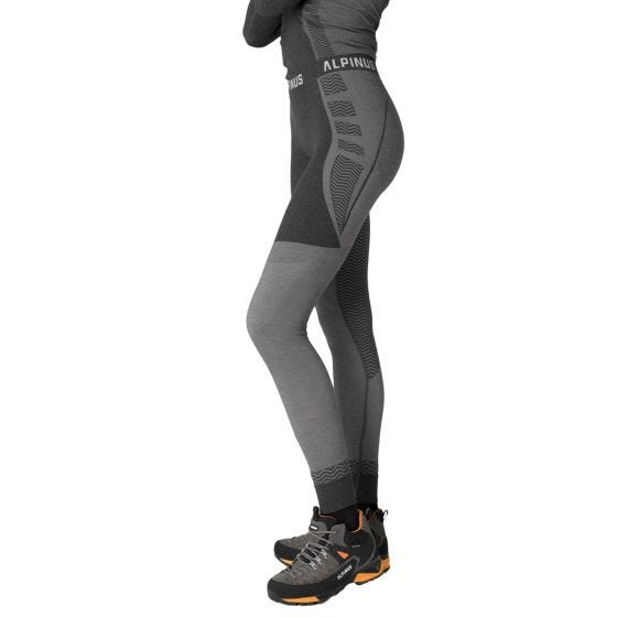 Alpinus Collant de sous-couche Pro Miyabi Edition - chiné gris