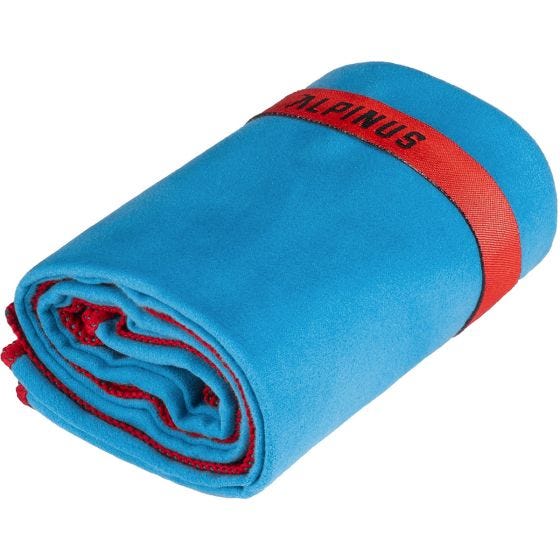 Alpinus Serviette en microfibres Canoa - Bleu