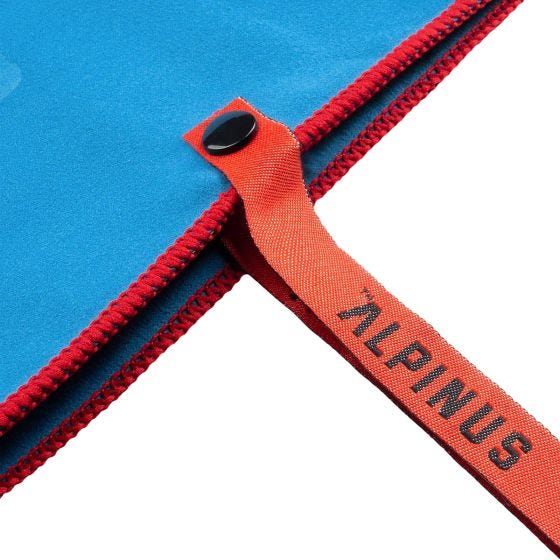 Alpinus Serviette en microfibres Canoa - Bleu