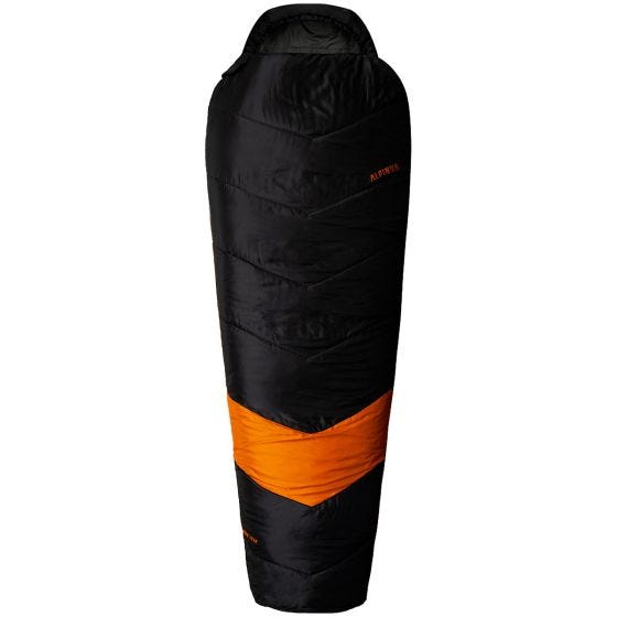 Alpinus Sac de couchage Classic 1050 (Left) - Noir/Orange